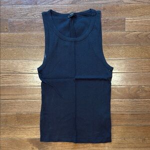 J.Crew Black Ribbed Tank Tank Top